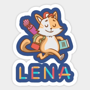 Einschulung Katze Lena Sticker